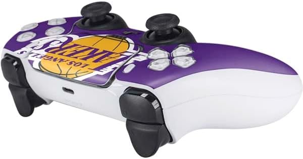 Skinit Decal Gaming Skin Compatible with PS5 Controller - Officially Licensed NBA Los Angeles Lakers Large Logo Design