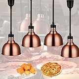 🍕Largement Utilisé——Le lampe infrarouge chauffante restaurant de couleur cuivre rouge peut correspondre à n'importe quel style de décoration intérieure. Il peut non seulement maintenir les aliments à leur température d'origine, mais est également une lampe décorative, il est donc très approprié pour une utilisation dans les cafétérias, les cuisines d'hôtel et d'autres endroits. Remarque: la lampe n'a qu'un effet de conservation de la chaleur et ne peut pas cuire les aliments du cru au cuit.