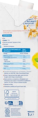 Boisson Végétale Bio Lait D'avoine Vanille Bjorg La Brique De - vue 5