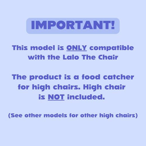 Image of CATCHY -Food Catcher- Compatible with Lalo The Chair High Chair +11 Other High Chairs -Highchair Sold Separately- Baby & Toddler Food & Mess Catcher -Premium Linen Inspired- Under High Chair Accessory | High Chair Food Catcher - High Chair Sold Separately - Baby & Toddler Food & Mess Catcher - Under High Chair Accessory