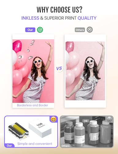 iDPRT 4x6 Photo Printer, CP4100 Instant Photo Printer for