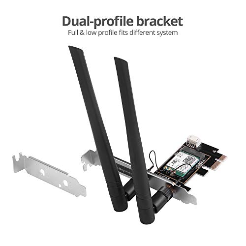 Tarjeta Wi-Fi 6 PCIe SIIG AX3000 de banda dual, modelo LB-WR0111-S1 miniatura 7