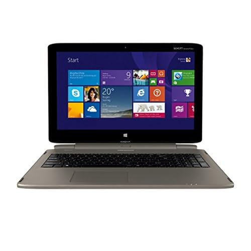 MEDION AKOYA S6214T MD 99440 39,6 cm (15,6 Zoll mattes HD Display) Convertible Touch-Notebook (Intel Pentium N3540, 4GB RAM, 500GB HDD, 64 GB Flash-Speicher, Intel HD-Grafik, Win 8.1) titan
