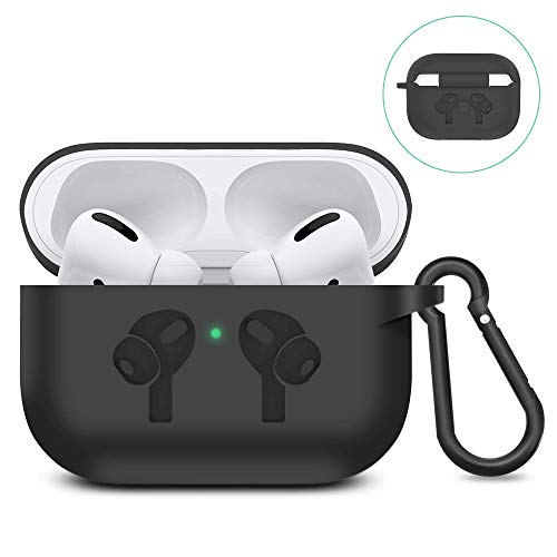 KKTICK Coque de Protection Compatible avec Airpods Pro, Anti-Rayures avec Boîtier Témoin LED Visible Supporte la Charge sans Fil Protecteur Housse Compatible avec Apple AirPods Pro (2019)