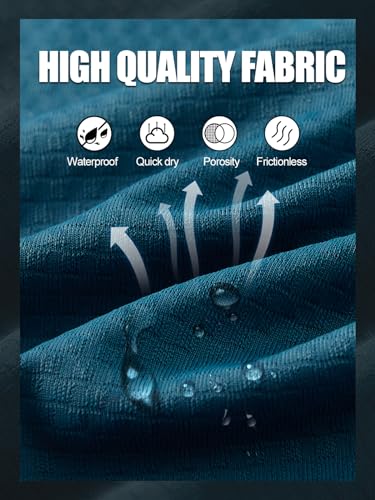 Men's Rash Guard Swim Shirts UPF 50+ Short Sleeve Fishing Quick Dry Beach-Recommended Larger one4