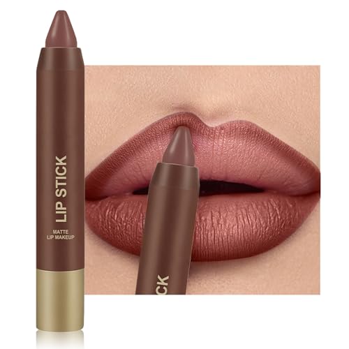 Erinde Matte Lipstick Crayon for Women, Cool Rose Pink 24