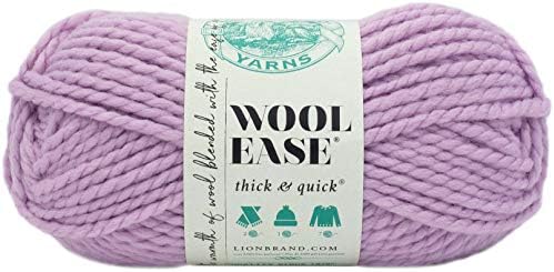 Lion Brand Yarn Company 1-Piece Wool-Ease Thick and Quick, Denim, one Size, 640-114B