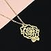 BRIGHTWINST Fashion Peony Charm Pendant Long Chain Garden Flower Necklaces Jewelry For Women Stainless Steel Femme Collier PTPNU02107