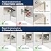Amerock 2 Pack Cabinet Hinge Repair Plates, Steel Reinforcement Plate with Screws