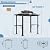 Aoxun Grill Gazebo 8 x 5FT, Outdoor Barbecue Gazebo with Double Polycarbonate Top, Aluminum Grill Canopy with Shelves for Patio, Garden, Lawn