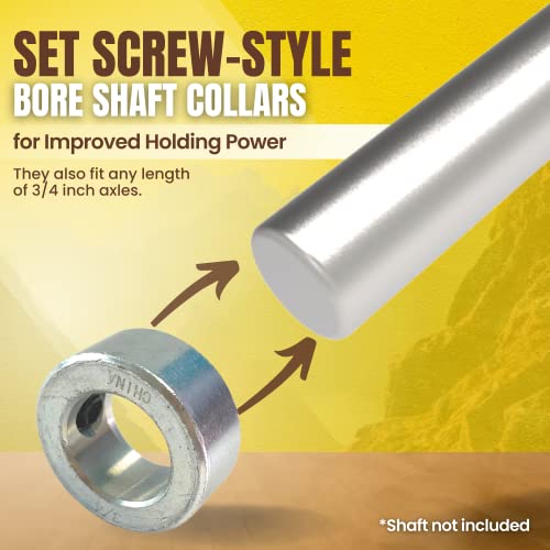 Ar-Pro 3/4" 4-Pack) 3/4 Inch Bore Solid Steel Shaft Collars thumb #3