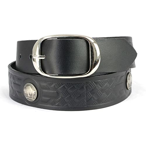 Image of Milwaukee Leather Men's Interchangeable Buckle Leather Belts | 1.5 inch Wide; Emblem Designed; Biker Culture Style; Everyday Wear; Premium Leather