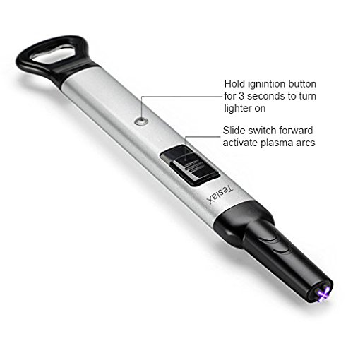 Encendedor táctico plasma multifuncional negro miniatura 5