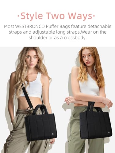 WESTBRONCO Puffer Crossbody Bag and Wristlet Wallets for Women4