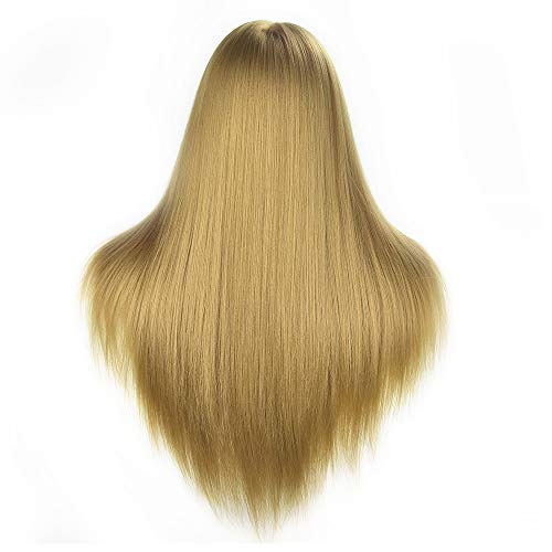 Ba Sha Trainingsköpfe 100% von dem Hochtemperaturfaser Haar Hairdressing Cosmetology Mannequin Frisierkopf Übungskopf mit Halterung+ DIY Haare Frisuren Set