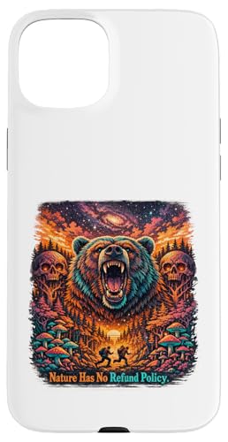 Nature Has No return Policy Bear Camping�n�C�L���O���B���e�[�W���C���h �X�}�z�P�[�X iPhone 15 Plus �p