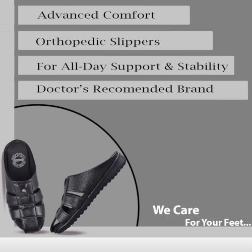 Image of DR PLUS Men's Healthcare, Diabetic and Orthopedic MCR /MCP Footwear /Sandals /Slipper /Chappal