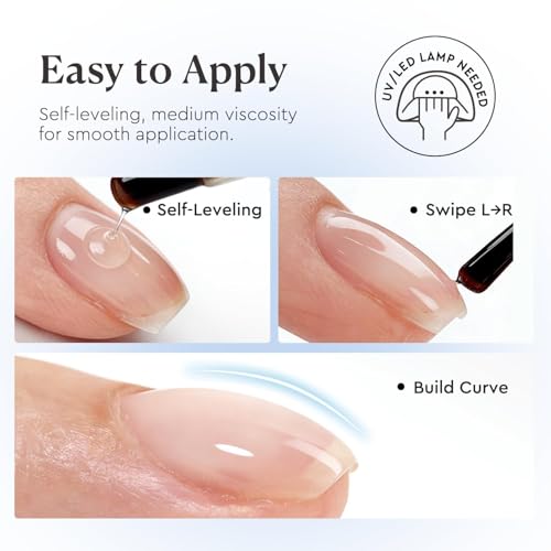 Image of AZUREBEAUTY 15ml Rubber Builder Gel Base Coat and Diamond Top Coat Set