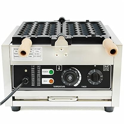 1500W Küche Kommerzielle Bubble Waffeleisen Edelstahl Antihaft-Pfannen Waffelmaschine – Bild 5