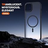 TOCOL Etui do iPhone'a 14 Plus, Kompatybilne z MagSafe, Wbudowany Pierścień Magnetyczny, Zintegrowana Ochrona Aparatu, Odporne na Uderzenia, Matowe Magnetyczne Etui, Półprzezroczysta