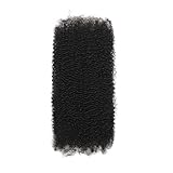 Afro Kinky Bulk Human Hair : 20 Inch, Double Drawn, 100g/Strand, Natural Black; Kinky Curly for Braiding Hair for Locs, Twists, Loc Repair, Dreadlock Extensions (Natural Black, 20 Inch 100g)