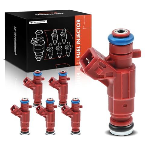 A-Premium Fuel Injectors Compatible with Mercedes-Benz C240 C320 E320 2001-2005 CLK320 2000-2005 ML320 2001 SLK320 Chrysler Crossfire 2.6L 3.2L, Gas, Set of 6, Replace# 280156109