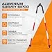Bipod Surveying, Aluminum Bipod Monopod for Leveling Staff and Prism Poles of Surveying,Total Station GPS GNSS （Red and White