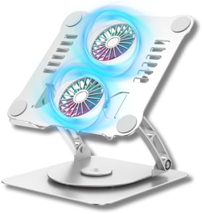 Suporte com Cooler para Notebook Gamer, Base Giratória 360°, Dupl...