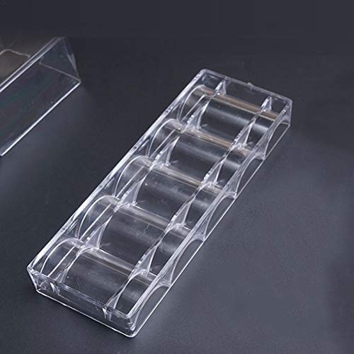 image for sillervan Game Chip Tray Poker Clear Acrylic Chip Rack/Tray Poker 100-