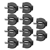 IWOWHERO 10 Stück Teiliges C förmige Krücken klemmen aus Robustem Kunststoff und Stahl Walker clips für Senioren und Mobilitätshelfer Einfache Montage Sicherer Halt für Gehstöcke und