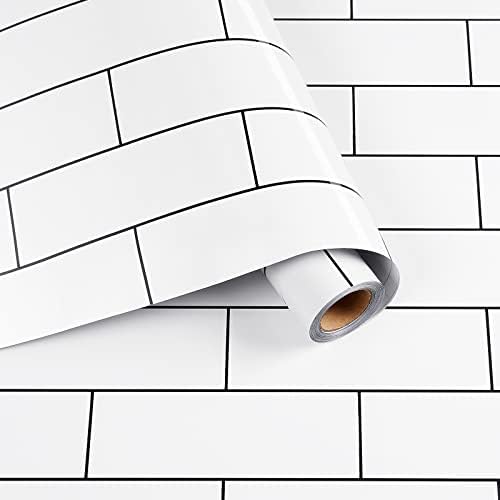 Black White Brick Peel and Sti...