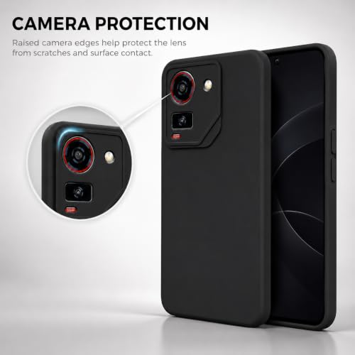 Image of FIRST MART Matte Silicone Back Cover for AI+Pluse - Black