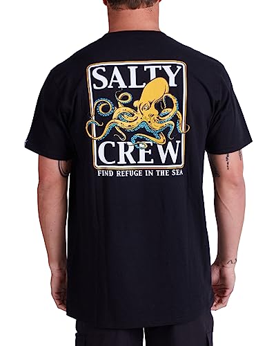 Salty Crew Men's Ink Slinger Standard Short Sleeve Tee, Black