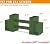 BALIE SPACE Outdoor Firewood Rack Brackets Kit for Fire Wood Pile Storage, Adjustable log stacking Stand Holder for 2x4 lumber, Green, Set of 2