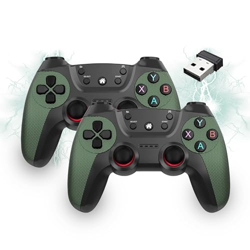 【Connettività plug and play e 8 metri】 Questo controller pc è estremamente facile da usare e non richiede complicate operazioni di configurazione. È sufficiente collegarlo al dispositivo tramite USB per essere pronti a partire. Grazie all'avanzata tecnologia di trasmissione wireless RF a 2,4 GHz, ha una portata di oltre 8 metri. Sia che siate seduti sul divano o che stiate attraversando la stanza, potrete giocare senza limitazioni, offrendo un'esperienza di gioco fluida e confortevole