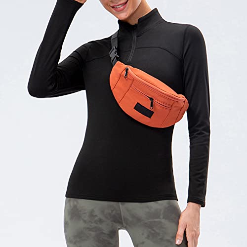 Staright T-shirt esportiva feminina de manga comprida Fleece Quarter Quente Zip Caminhada Moletom de