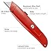 DIYSELF 2Pack Utility Knife Box Cutter Retractable Razor Blade Heavy Duty Box Cutters Exacto Knife PVC Pipe Cutter (Red)
