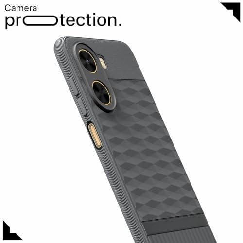 Image of Outlouders Back Cover for Poco C71 / Redmi A5 | Full Camera Protection | TPU Soft Flexible Shockproof Bumper Case (Grey)