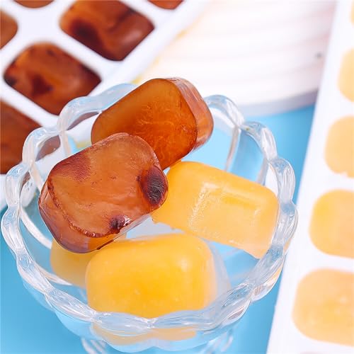 Moldes de silicona para cubitos de hielo, 4 piezas miniatura 4