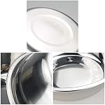 Fiaze 6-Piece Bol de mélange en acier inoxydable, 9.5" Ensemble de bols de service de diamètre