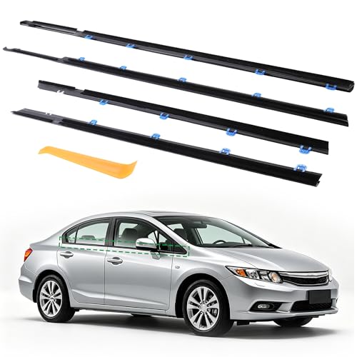 Riyhch Car Window Weather Stripping for Honda Civic Sedan 2012-2015