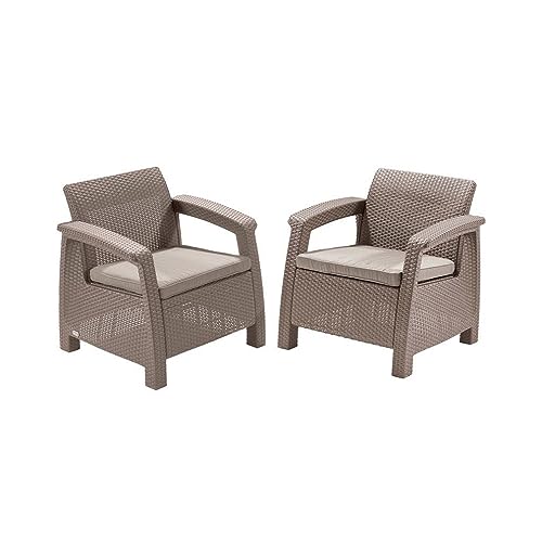 Allibert Corfu II Duo-Gartenstühle 2 set