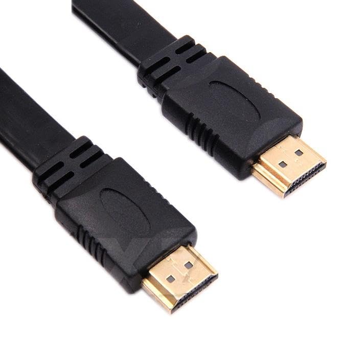 Lunatic 9549 0.3 Metre Yassı Flat Slim Hdmi Kablo Uyumlu 4k Full Hd 4k 60hz 2.0 Uyumlu 4K 60p çözünürlük uyumlu 18 Gbps veri aktarım hızı, ethernet kanallı