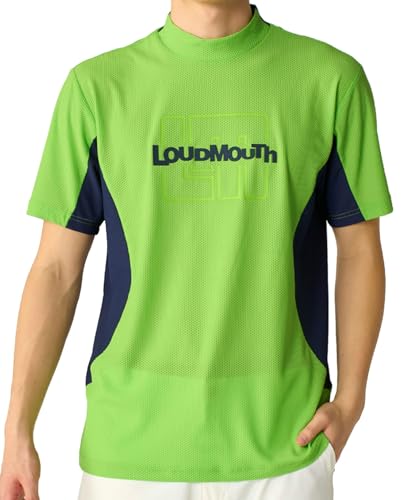 [Loudmouth Golf] [ラウドマウス]ゴルフウェア 半袖シャツ メンズ モックネック半袖シャツ 866605 EC 957 3L