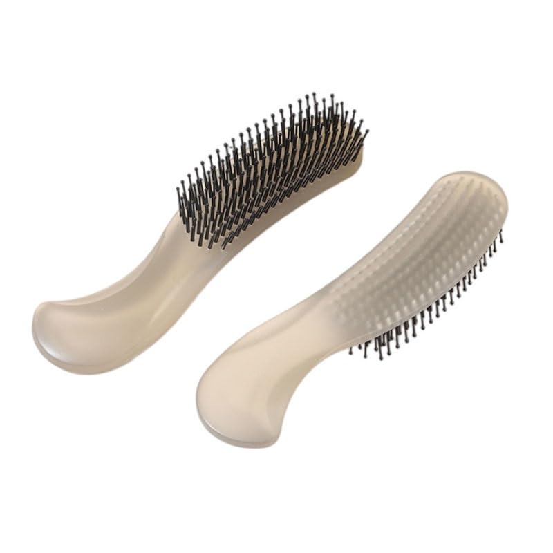 Curved Shaped Self Drying Comb Purpose Styling Portable Hairbrush