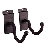 Hold Up Displays - Slat Wall Horizontal Gun Rack Storage and Shotgun Hooks Store Any Rifle Shotgun and Bow - Heavy Duty Steel - Made in USA