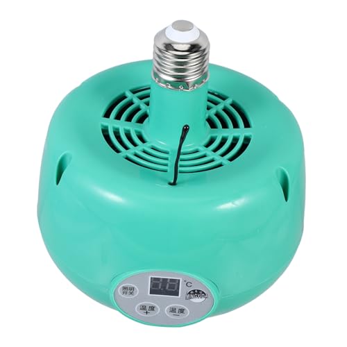 SOIMISS Lámpara de Calefacción Ajustable para Cría de Pollos con Ventilador de Aire Caliente Material Plástico Duradero Luz Sin Emisión para No Molestar Animal