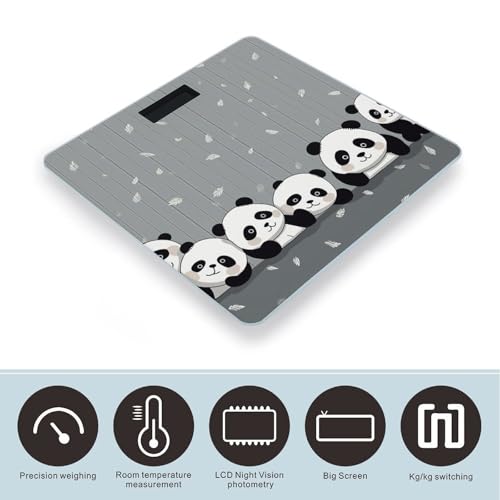 Báscula Digital Funny Baby Panda con LCD Precisión Alta 400lb miniatura 3
