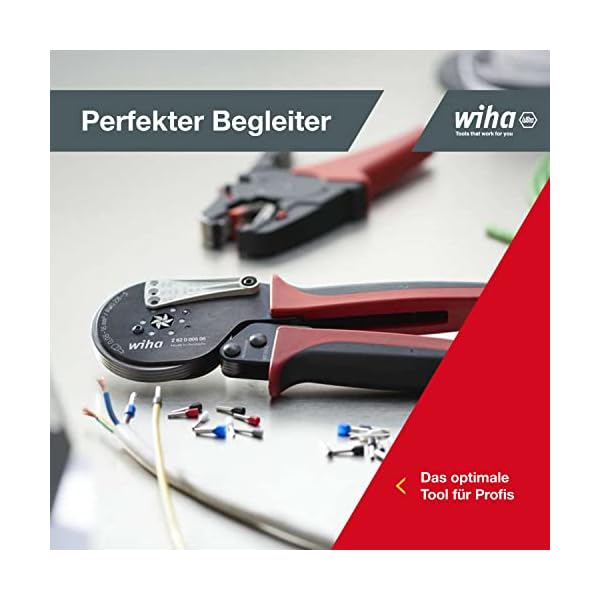 Wiha Profi Crimpzange mit automatische Anpassung auf die Aderendhülsengröße 0,08 bis 16mm² (41246) I Crimpwerkzeug… – Bild 7