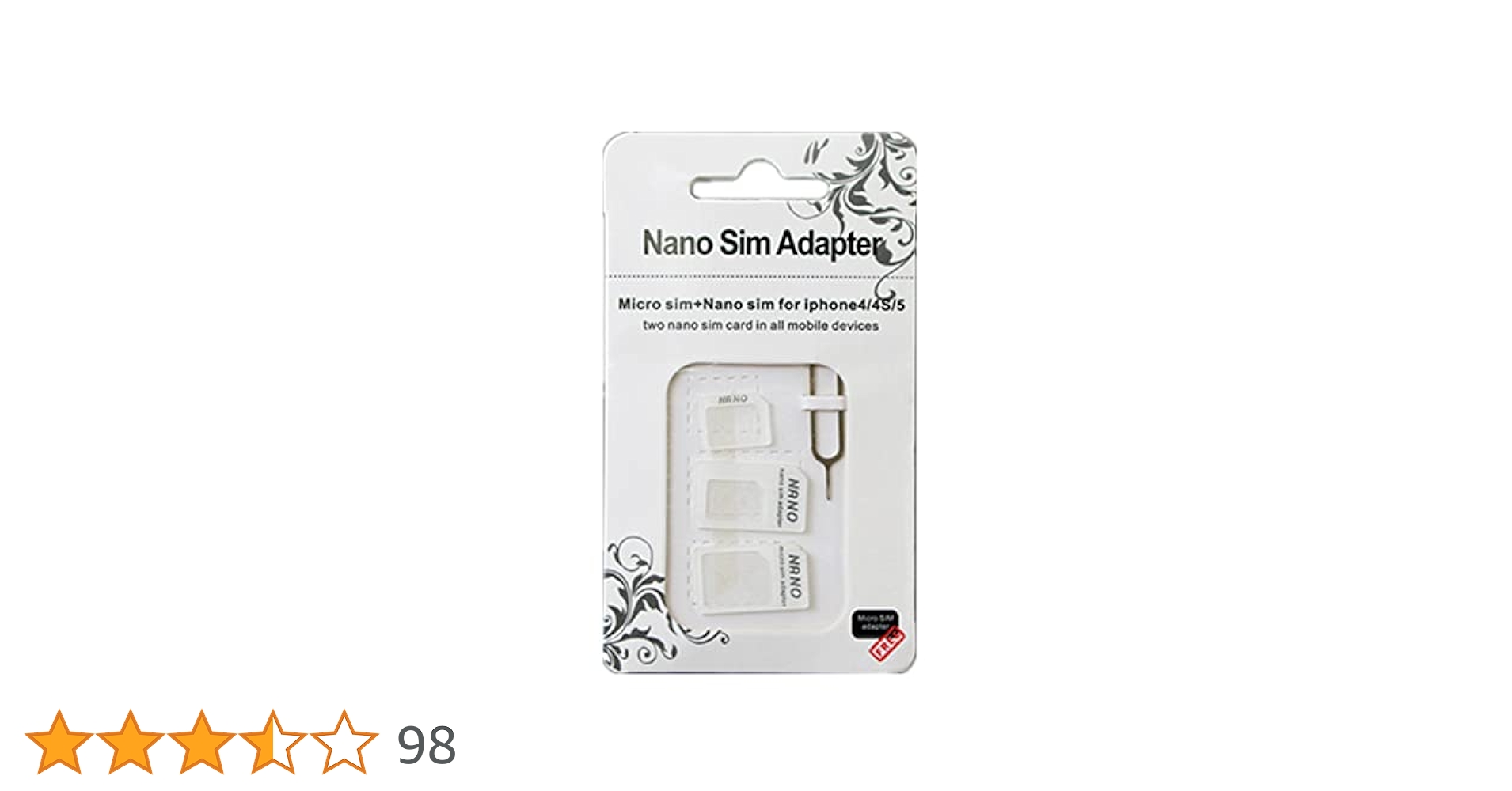 Amazon | simピン カード アダプター 変換 下駄 nanosim sim